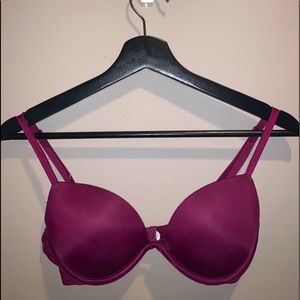 Victoria Secret PINK Maroon Push Up Bra 34B